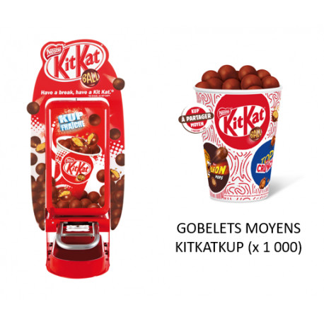 EURODISLOG Gestion gobelets Machines KitKat Ball the Kup